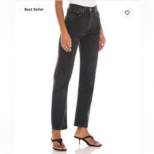 Agolde 90’s Pinch Waist Jeans - black tea